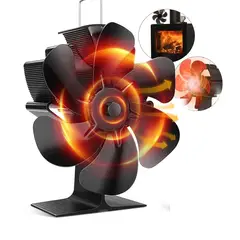 GENERICO - Estufa De Leña Ventilador De Chimenea De 6 Aspas
