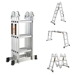BLACK+DECKER - Escalera Black + Decker Articulada 4x3 150Kg