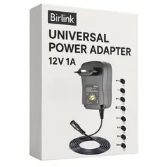 OEM - Transformador 12V Regulables 1A 12W + 8 Plug Universales
