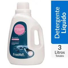 FREEMET - Detergente bebé 3L Hipoalergénico aroma manzanilla Ecológico rinde 50 lavados