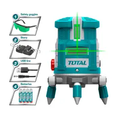 TOTAL TOOLS - Nivel Láser Autonivelante 30 Metros Total