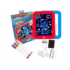 GENERICO - Pizarra Mágica Led Infantil Azul