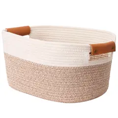 CARRY ALL - Canasto Cesta Organizadora De Algodon Tonos Tierra L