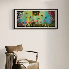 DEKAM DISEÑO - CUADRO COLIBRIS PINTADO DISEÑO 2