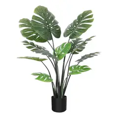 ARBUSTO REAL - Planta Artificial Monstera 120 cm Verde 10 hojas