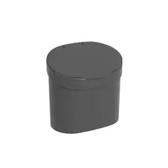 COZA - Basurero con Tapa Basic 4 L Gris Grafito