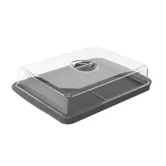 COZA - Contenedor para Jamón/Queso Doble Cozy Gris Grafito