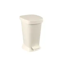 COZA - Basurero con Pedal New Square 5 L Gris Claro