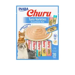 INABA - Churu Gatos Variedades de Atún 20 Tubos