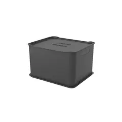 COZA - Caja Organizadora con Tapa Fit Ultra 23,9L Gris Grafito