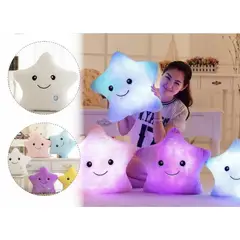 GENERICO - Cojin Almohada Estrella Luminosa Color Morado