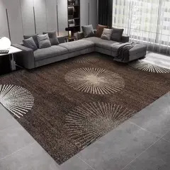 GENERICO - ALFOMBRA GRANDE 200X240 CASA MIO MARRON DISEÑO DESTELLO