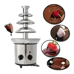 GENERICO - Cascada de Chocolate 4 Niveles Acero Inoxidable