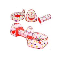 GENERICO - Carpa Túnel Con Piscina De Pelotas Para Niños y bebés 3 En 1