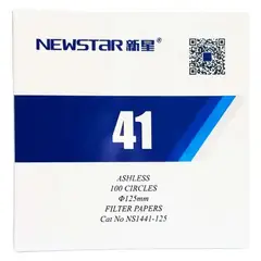 GENERICO - Papel Filtro cuantitativo Grado 41 125 mm (100 Pcs/pack)