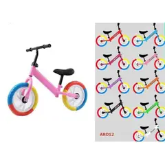 GENERICO - Bicicleta Equilibrio Sin Pedales Infantil Rosada