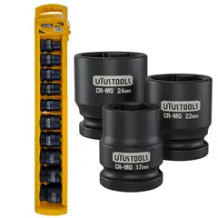 UYUSTOOL - Juego De Dados De Impacto 1/2 Pulgada 10 Piezas Uyustools