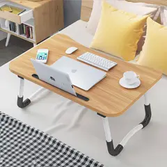 GENERICO - Mesa bandeja Madera color natural 40x60x28cm