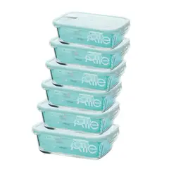 ALLEGRA - Set 6 Contenedores Hermetico Rectangular 1000mL