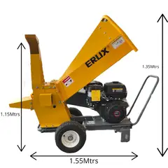 ERUX - Chipeadora Trituradora De Ramas Y Palos Motor Loncin 15 Hp