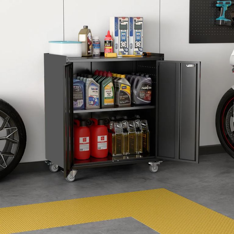 Armario Metalico Bajo 2 puertas - Linea Black TC-08