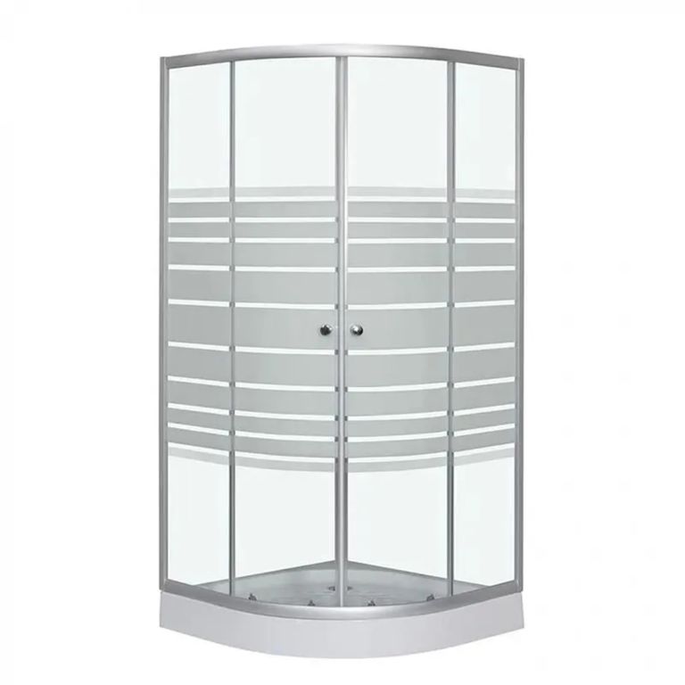 Cabina ducha Shower Curvo 90 x 90 x 192 cm Satinado