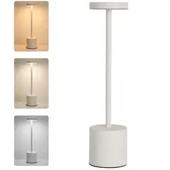TATEE - Lámpara De Mesa Recargable Lámpara Inalámbrica LED-Blanco