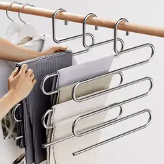 HOMESTAR - Percha Múltiple para Pantalones y Ropa - Blanco