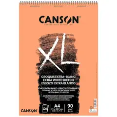 CANSON - Croquera Dibujo XL Extra Blanc 90gr 120hjs A4 21x29cm