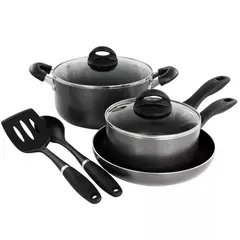 OSTER - Batería de cocina aluminio Clairbone 7 piezas
