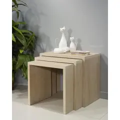 HABITA2 CHILE - SET 3 MESAS DE CENTRO MINIMALISTA