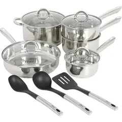 OSTER - Batería de cocina acero inox Sangerfield 12 piezas