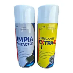 GENERICO - Kit Spray Lubricante Extra 40 + Limpia Contactos Patel 450ml