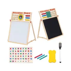 GENERICO - Pizarra Magnética DOBLE para Niños Educativa