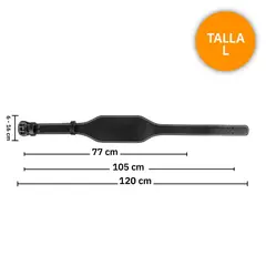 GENERICO - Cinturon Lumbar Levantamiento Halterofilia - Talla L