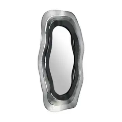 EGLO - Espejo LIRCAY aluminio Negro Gris 58×5×89 cm