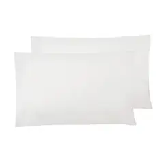 NINA HERRERA - Set Fundas Almohada Básica Blanco 220 Hilos 50x70cm