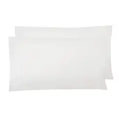 NINA HERRERA - Set Fundas Almohada Básica Blanco 220 Hilos 50x90cm