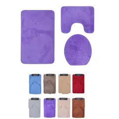 HOMEY - Juego de Alfombras para Baño, 3 Piezas, Colores Surtidos.