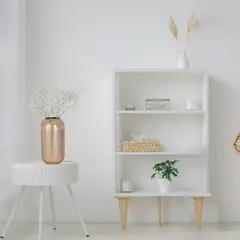 EGLO - Jarrón decorativo Florero KURASHIKI metal Dorado 31×17 cm