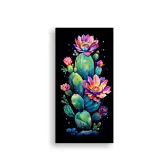 GENERICO - Pinturas Decorativas De Cactus En Colores 20x40 Cm