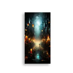 GENERICO - Cuadro Multicolor Vintage Infinitas Posibilidades 70x140 Cm