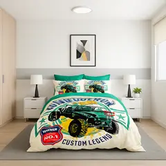 ARMONIA - Quilt verano Monstertr 15 plazas con funda 50x70 diseño infantil 602