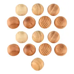 GENERICO - Bolas de Madera antipolillas 15u- Protector de ropa