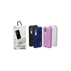 GENERICO - Batería Externa Portátil Carga Rápida Power Bank 20000 Mah Color Negro
