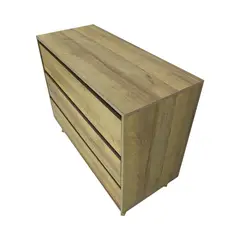 MUEBLES GACELA - Comoda 3 cajones Eda Roble Miel