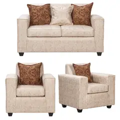 BLACK FACTORY - Juego de Living 2 1 1 Ezeiza Beige.