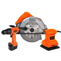 BLACK+DECKER - TriPack Madera CS1004-CD121-BS200