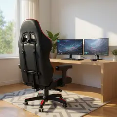 BLOCCARE - Silla Gamer Reclinable - Color Rojo.