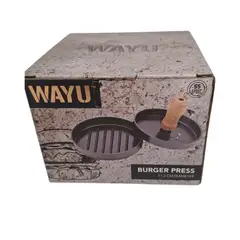 WAYU - Prensa Para Hamburguesas Molde Bbq 113 Cm De Diametro